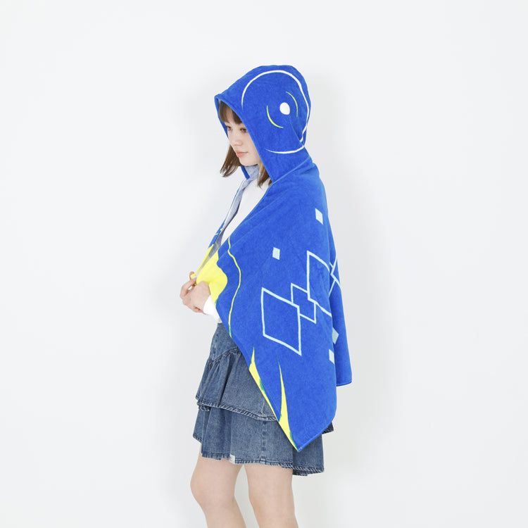 【花譜】「不可解弐Q2」フード付きマフラータオル 青雀ver.／2nd ONE-MAN LIVE「不可解弐Q2」