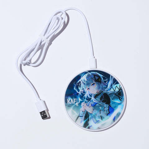 【音楽的同位体 可不（KAFU）】光るQIワイヤレス充電器／ファンアートコラボグッズ Part.1