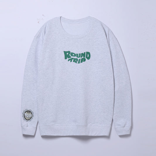 【DUSTCELL】クルーネックスウェット／GRAY／TOUR「ROUND TRIP」