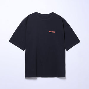 【DUSTCELL】ビックシルエットTシャツ A／BLACK／TOUR「ROUND TRIP」