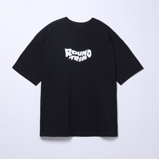 【DUSTCELL】ビックシルエットTシャツ B／BLACK／TOUR「ROUND TRIP」