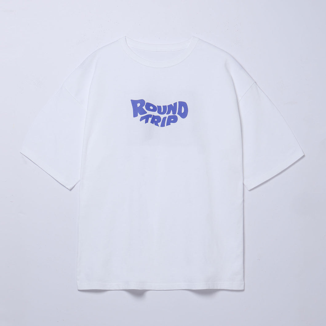 【DUSTCELL】ビックシルエットTシャツ B／WHITE／TOUR「ROUND TRIP」